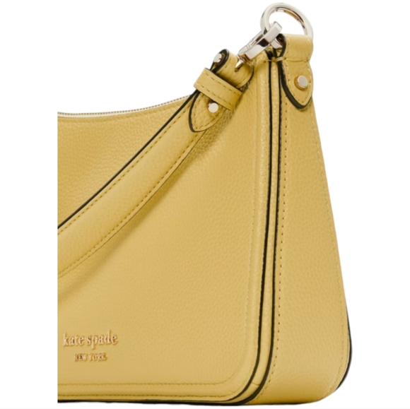 Kate Spade Hudson Crossbody Mullein Yellow Leather Handbag/Purse Med NWOT - Picture 3 of 7